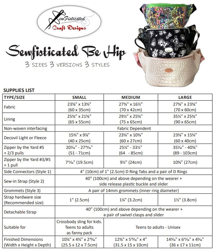 The Sewfisticated Be Hip 1.0 (Feb 2022 - Birthing method)