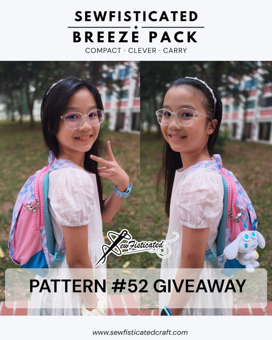 BREEZE PACK PATTERN #52 GIVEAWAY!
