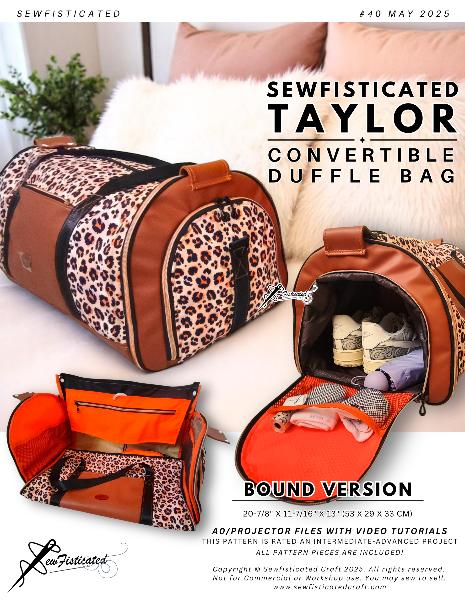 Taylor Convertible Duffle Bag (May 2025) – Sewfisticated Designs Taylor Convertible Duffle Bag (May 2025) – Sewfisticated Designs