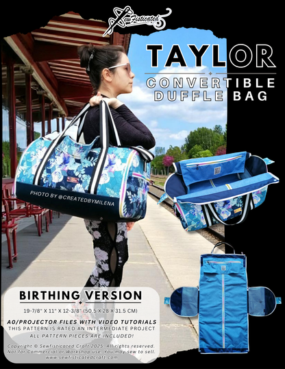 Taylor Convertible Duffle Bag (May 2025) – Sewfisticated Designs Taylor Convertible Duffle Bag (May 2025) – Sewfisticated Designs