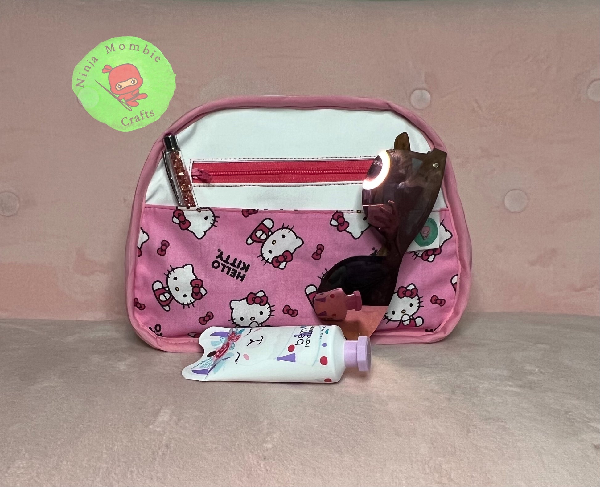 Hello Kitty, Bags, Hello Kitty Loungefly 22 Embossed Pastel Light Pink  Bowler Purse With Handles