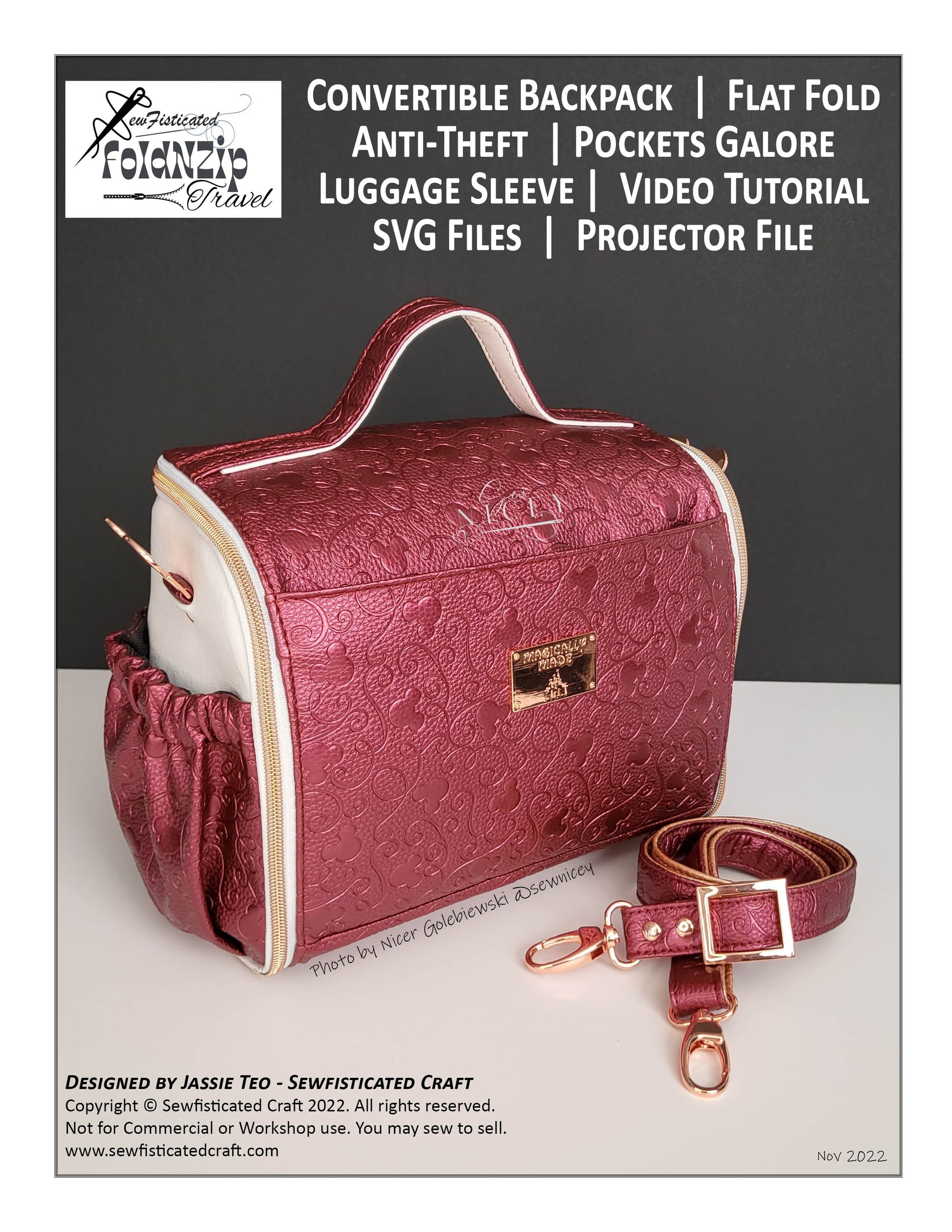Bag Pattern - Leather DIY - Pdf Download - Boston Bag - Video Tutorial
