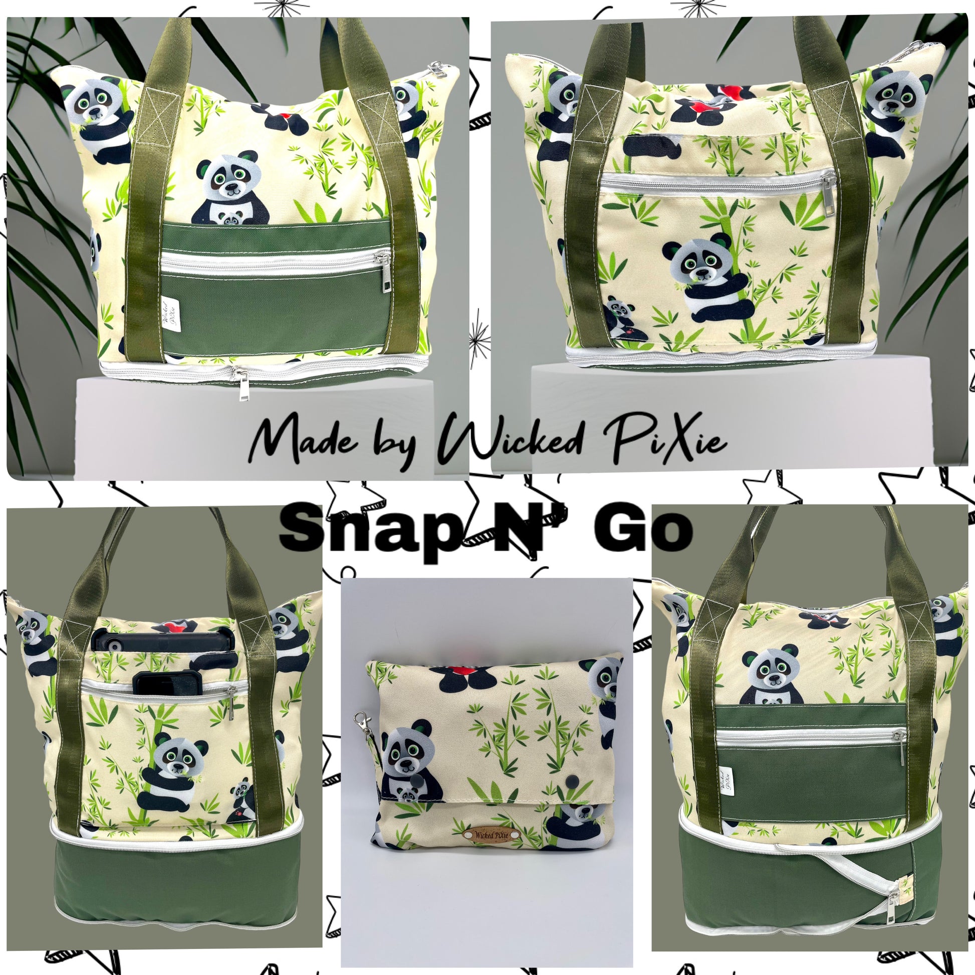Xpandable SnapN'Go Tote Bag – Sewfisticated Craft Designs